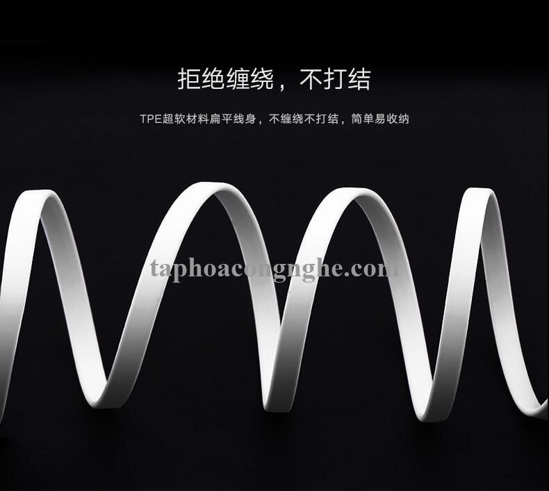 Ugreen 30680 0.5M màu Trắng Cáp sạc truyền dữ liệu USB 2.0 sang MICRO USB dáng dẹt US118 30030680